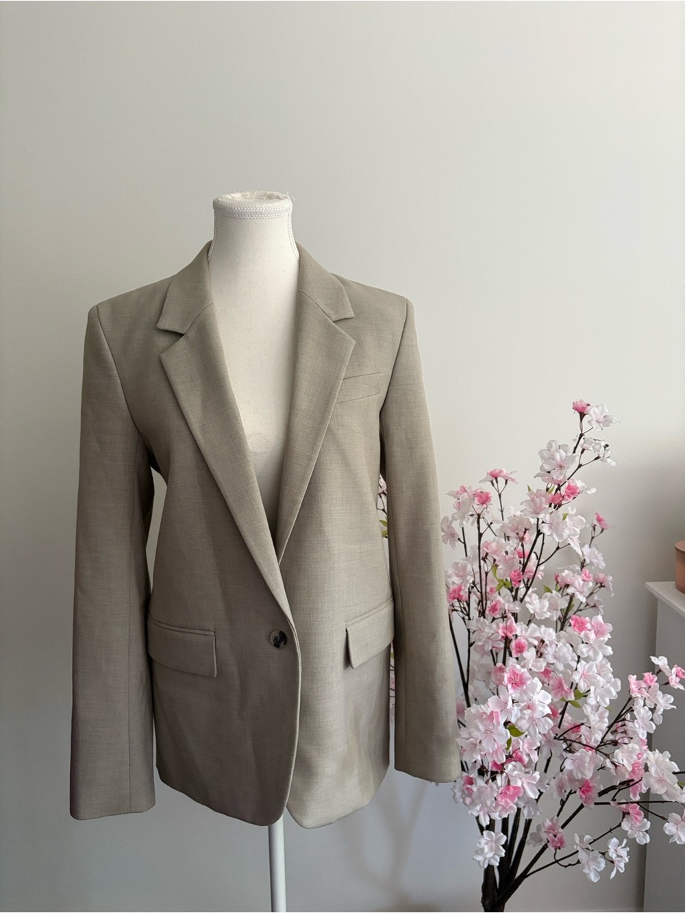 Wilfred Women's Taupe Blazer Jacket in Soft Neutral